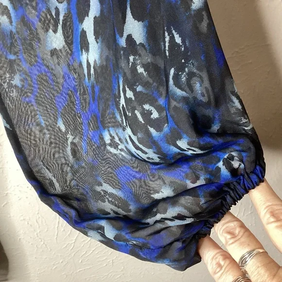 Ramy Brook Silk Animal Print Dress XS - Picture 6 of 12